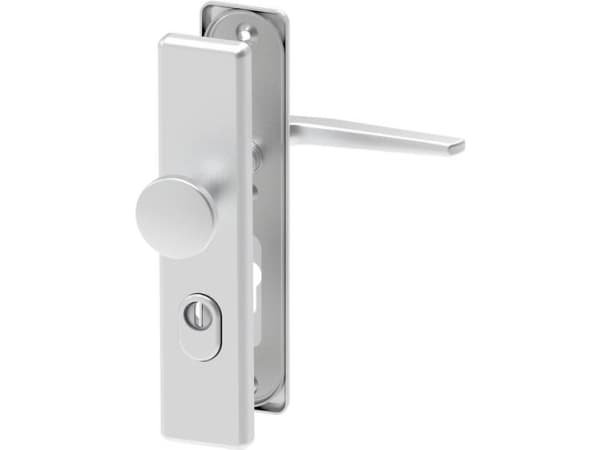 BASI 7500-0301, Käytäväoven kahva, Sisätila ja ulkotila, Alumiini, Alumiini, Matta, 248 mm