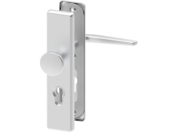 BASI 7500-0101, Dørkule uten låsefunksjon, Inne & Ute, Aluminium, Aluminium, Matt, 248 mm