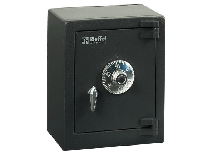 Rieffel MY FIRST SAFE, Antracit, Silver, Kombinationslås, Stål, Kontanter, 110 mm, 80 mm