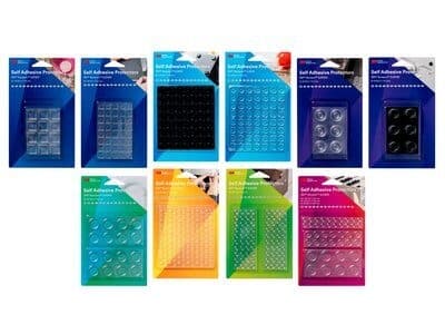 3M SJ5009BL, Sort, Polyurethan, Gummi, Rund, 2,23 cm, 10,1 mm, 6 stykker