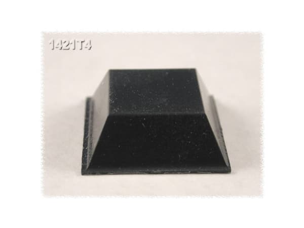 Hammond Electronics 1421T4 Chassisfod Selvklæbende, Rund Sort (Ø x H) 20.5 mm x 7.6 mm 24 stk