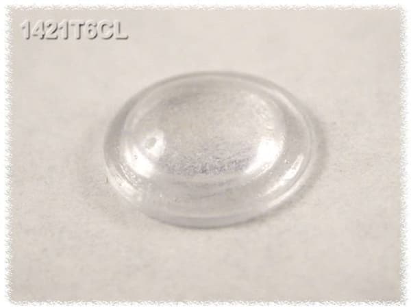 Hammond Electronics 1421T6CL Chassisfod Selvklæbende, Rund Natur (Ø x H) 7.9 mm x 2.2 mm 24 stk