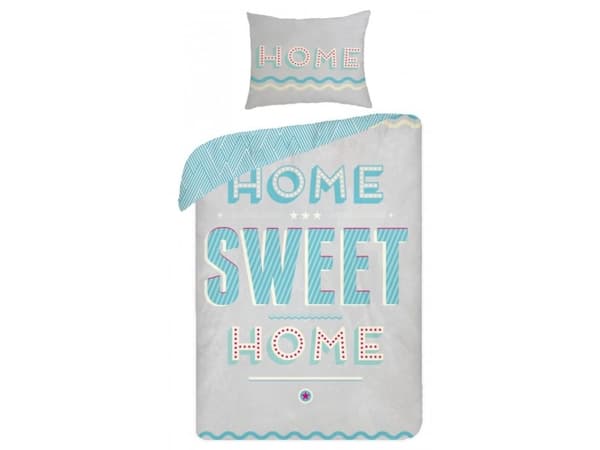 Home Sweet Home 2i1 Design sänglinne - 100 procent bomull