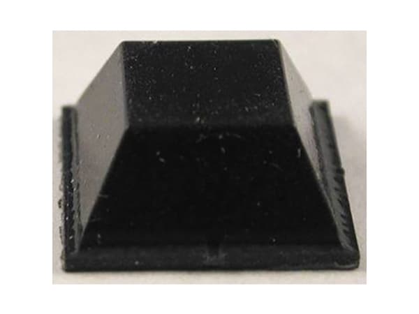 Hammond Electronics 1421T3 Chassisfod Selvklæbende, Rund Sort (Ø x H) 12.7 mm x 5.8 mm 24 stk