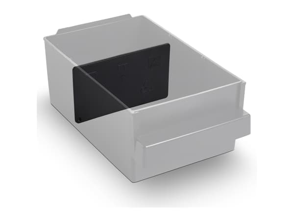 raaco ESD 150-02, Set med avdelare, Svart, Polypropylen (PP), Drawer 150-02, 87 mm, 1,8 mm