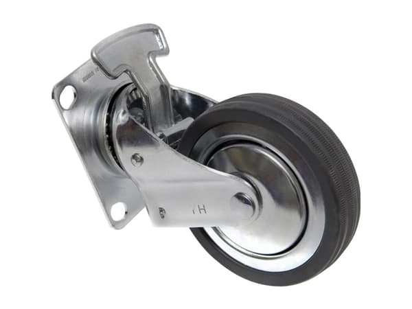 Toolcraft TO-5137929, Svart, Krom, 80 kg, Gummi, 1 stykker, 10 cm