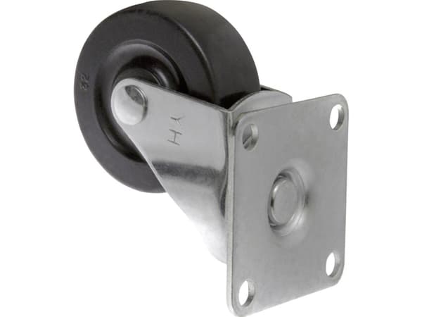 Toolcraft TO-5137884, Musta, Metallinen, 50 kg, Kumi, 1 kpl, 5 cm