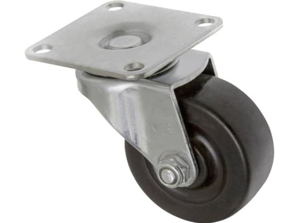 Toolcraft TO-5137884, Musta, Metallinen, 50 kg, Kumi, 1 kpl, 5 cm