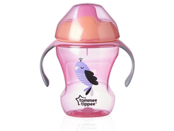 Tommee Tippee Trainer Sippee Cup, Juomamuki, 6 kuukautta, Vaaleanpunainen, Muovi, Tyttö, 230 ml