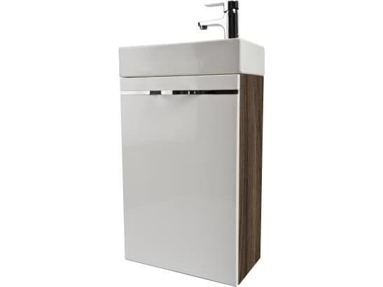 KFA Vedea servantskap 40cm hvit + brun (5906031448031)