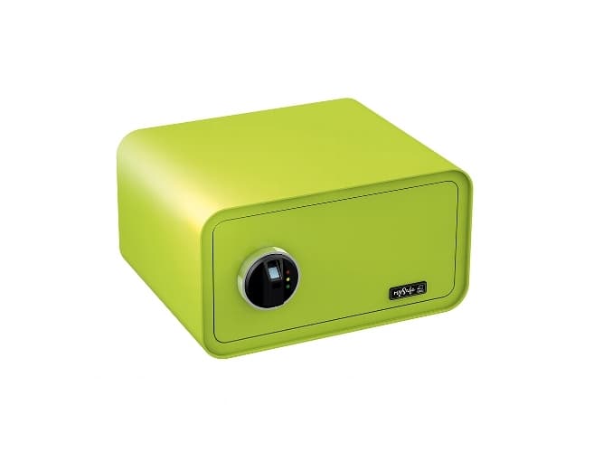 BASI mySafe 430, Fristående kassaskåp, Grön, Elektronisk, Fingeravtrycksläsare, Batteri, AA, 430 mm