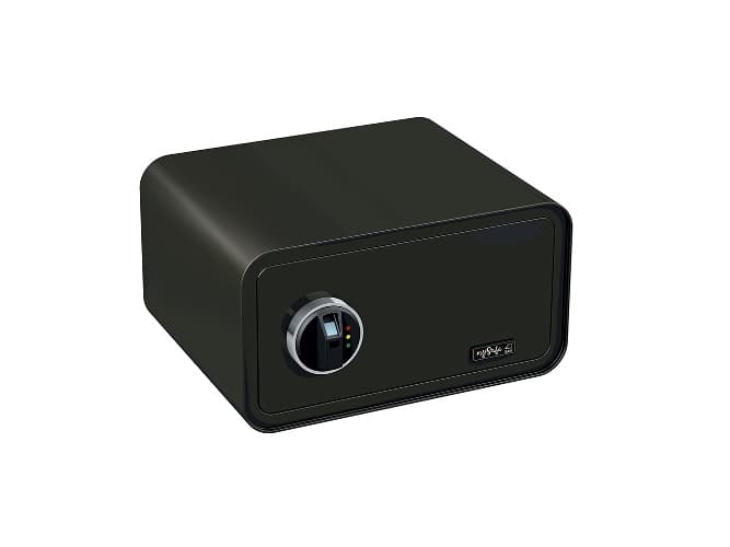 BASI mySafe 430, Fristående kassaskåp, Svart, Elektronisk, Fingeravtrycksläsare, Batteri, AA, 430 mm