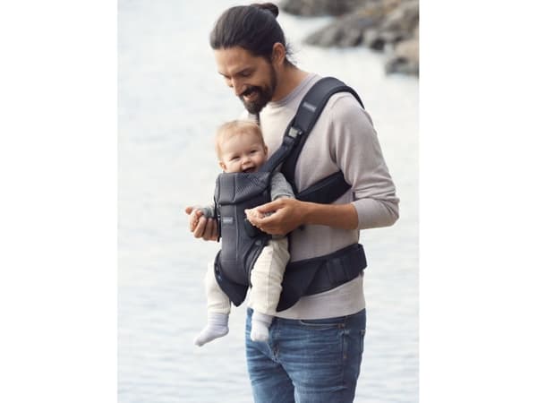 BabyBjorn 098013, Vauvan pehmeä kantoreppu, Poika/tyttö, 15 kg, Antrasiitti, Puuvilla, Polyesteri