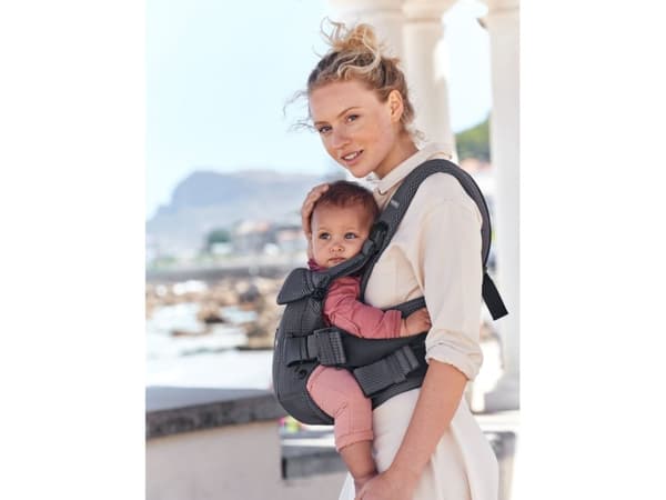 BabyBjorn 098013, Vauvan pehmeä kantoreppu, Poika/tyttö, 15 kg, Antrasiitti, Puuvilla, Polyesteri