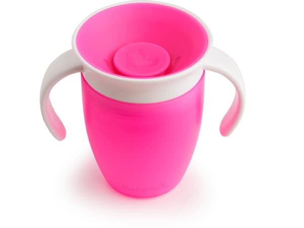 Munchkin Miracle 360°, Helletutløs kopp, 6 måned(er), Rosa, Plast, Gutt/Jente, 207 ml