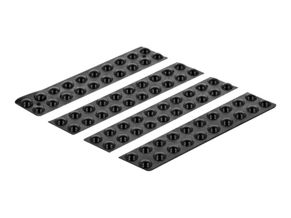 Delock - Gummiføtter - svart