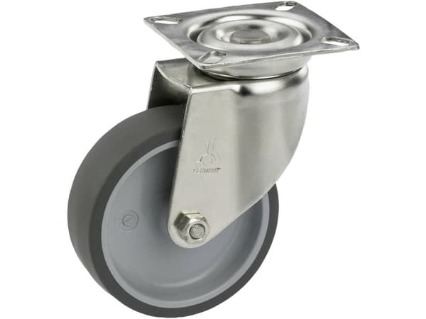 Dörner + Helmer 770160, Svart, Grå, Metallisk, 40 kg, Termoplastisk elastomer (TPE), 1 styck, Plast, Glidlager