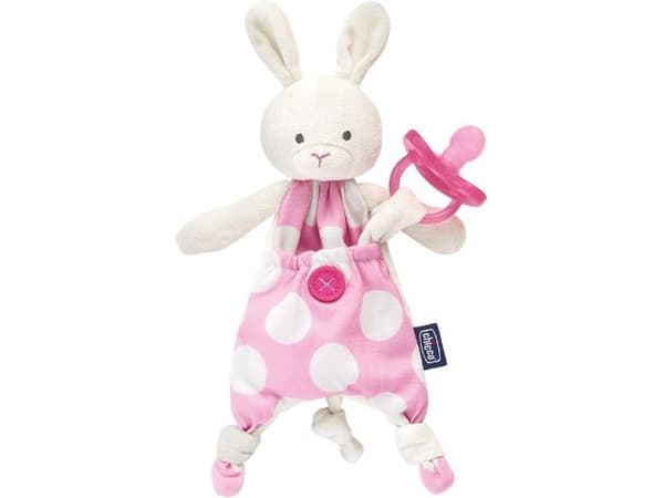 Chicco Pocket Friend tuttipidike - vaaleanpunainen pupu. 0+ kk 072415