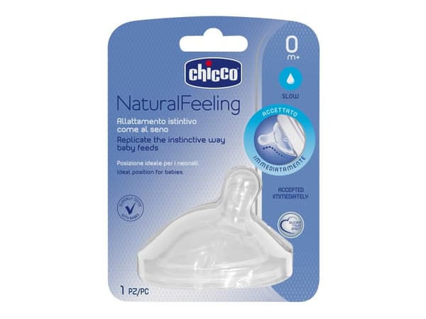 Chicco 00081011100000, Rund, Treg strømning, Anti-kolikkventil, 1 stykker