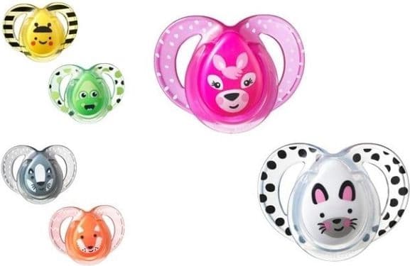 Tommee Tippee Fun Style, Klassisk napp, Ortodontisk, Silikon