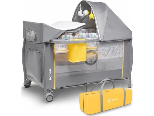 Lionelo rejseseng Sven Plus Yellow Scandi