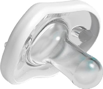 Nanobebe NABE-40102 NANOBEBE Pacifier 0-3M, TWIN PACK WHITE CALMING