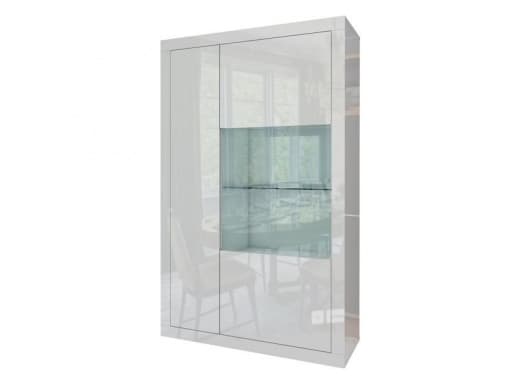 Tuckano Skåp 98x160x41SPARKLE helt vit blank, Glas, Spånskiva, Vit, 980 mm, 410 mm, 1608 mm