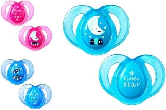 Tommee Tippee Night Time, Nat baby sut, Ortodontisk, Silikone