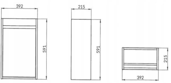 Cersanit S924-001 SERVANTSKAP CREA 40 WHITE // CER.CREA-40-WHITE