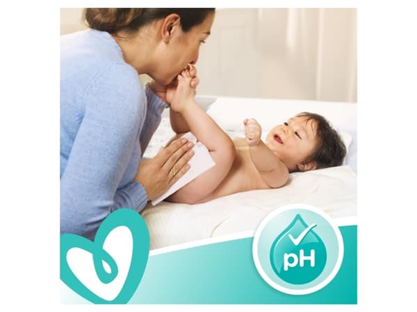 Pampers Sensitive Vådservietter til baby - Dermatologisk testet, Allergivenlig, Neutral pH, Parfumefri