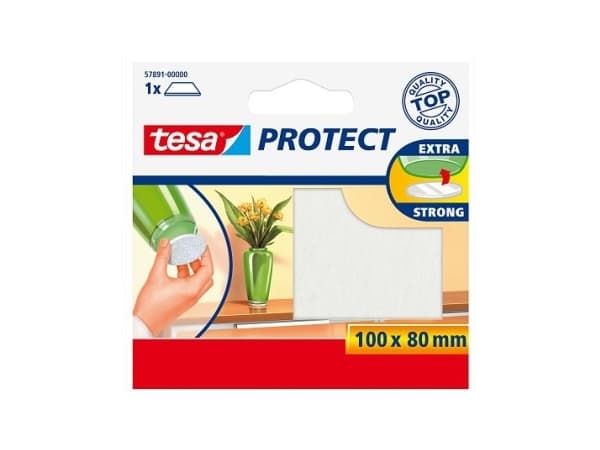 tesa 57891-00001-00 Filtkuddar Självhäftande brun (L x B) 100 mm x 80 mm 1 st