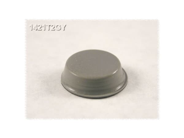 Hammond Electronics 1421T2GY Chassisfod Selvklæbende, Rund Grå (Ø x H) 12.7 mm x 3.5 mm 24 stk