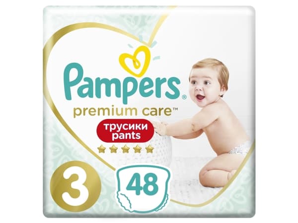 Pampers Bleier Bukser Premium Care 3, 6-11 kg, 48 stk.