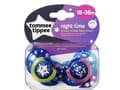 Miniatyrbild 2 av 2: Tommee Tippee Night Time, Nat baby sut, Ortodontisk, Silikone