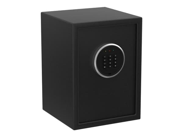 BASI EMT 380, Frittstående safe, Sort, Kode, Elektronisk, Stål, Batteri, AA