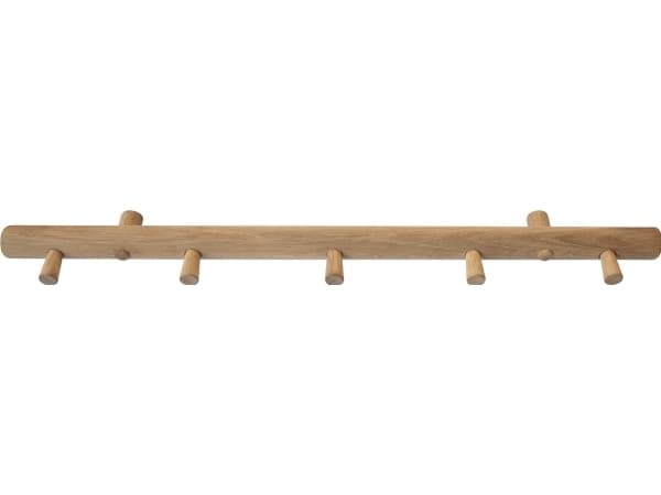 Home&gt;it® smart garderob med 5 krokar 60×7×2,5 cm ek natur