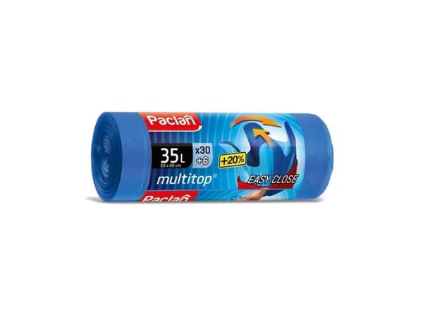 Bin Bags Paclan Multitop 35L 36Pcs Hdpe