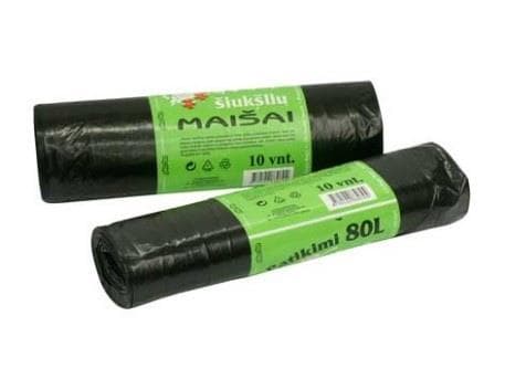 Garbage Bags Plasta Strong 80L 10Pcs