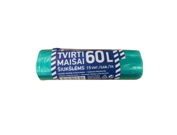 Vd_Pack Garbage Bags 60L 15Pce Diff Color