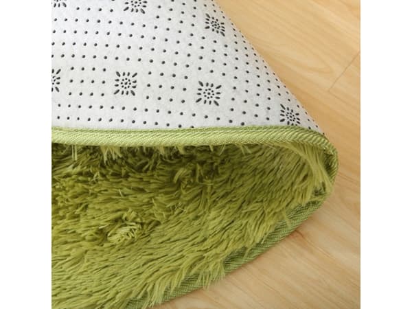 Strado Shaggy rund matta 150x150 GrönGräsgrön) universal