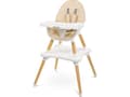 Miniatyrbild 2 av 5: Caretero Tuva matstol beige (TERO-7707)