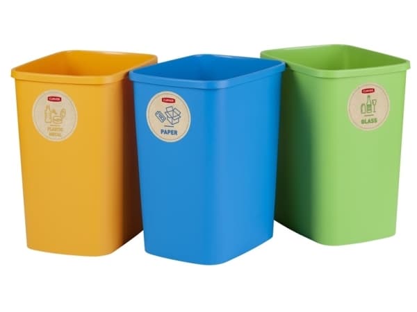 Erilliskorien sarja Curver ECO FRIENDLY 3x25L erottelua varten