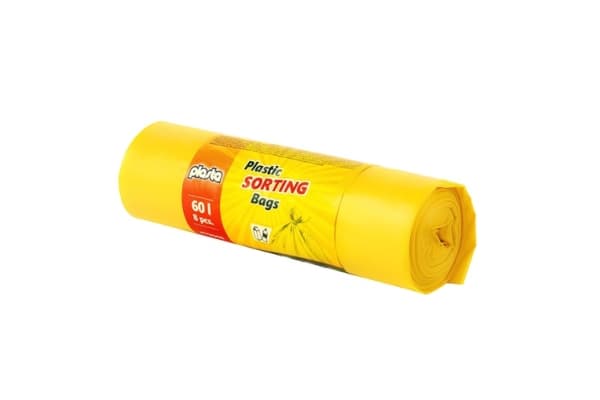 Garbage Bags Plasta Yellow 60L 8Pcs