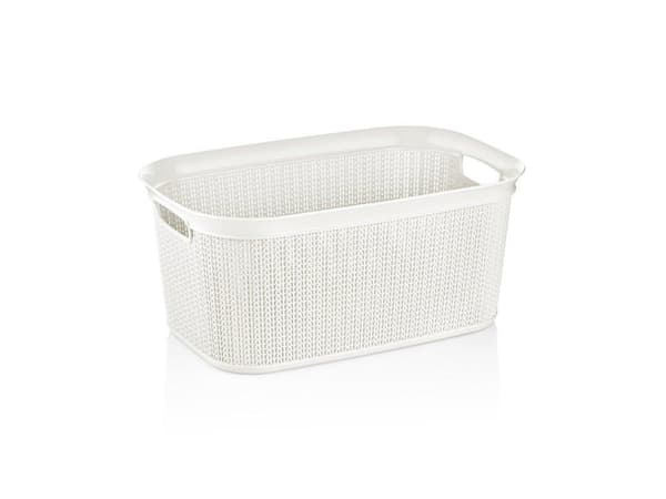 Ucsan Laundry Basket 38L Knit M-080 White