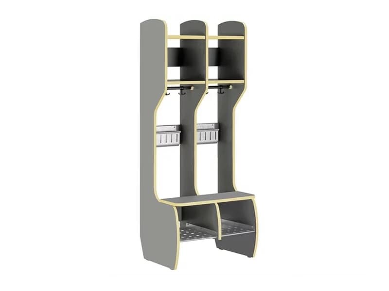 Garderobe Måns hel 2 pladser grå
