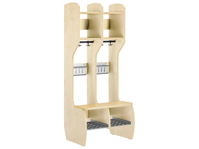 Garderobe Måns hel 2 pladser birk