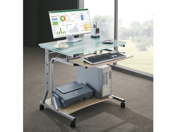 Techly ICA-TB 3791A, MDF/glass, Kirsebær (frukt), 800 mm, 600 mm, 750 mm, 22,1 kg
