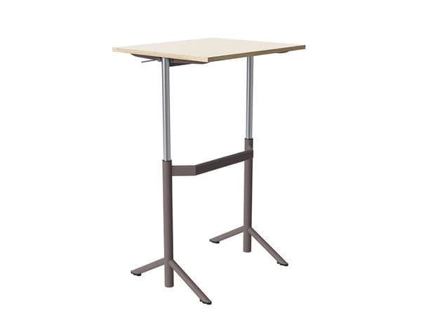 Elevbord Atlas 1132, 700x600mm, eg højtrykslaminat, gråt stel