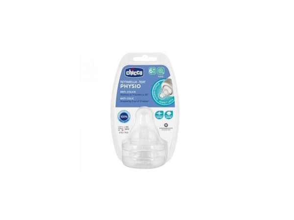 Chicco 00020347000000, Hampaita hoitava, Keskinopea virtaus, Koliikkia ehkäisevä venttiili, 2 kpl