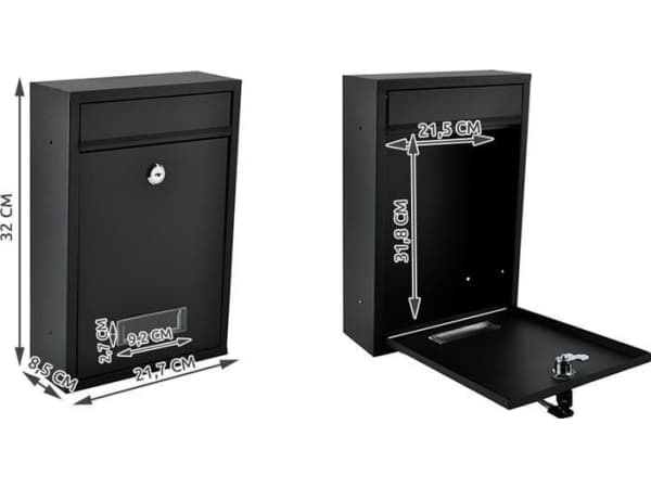 Malatec Letterbox S6237 - svart universal